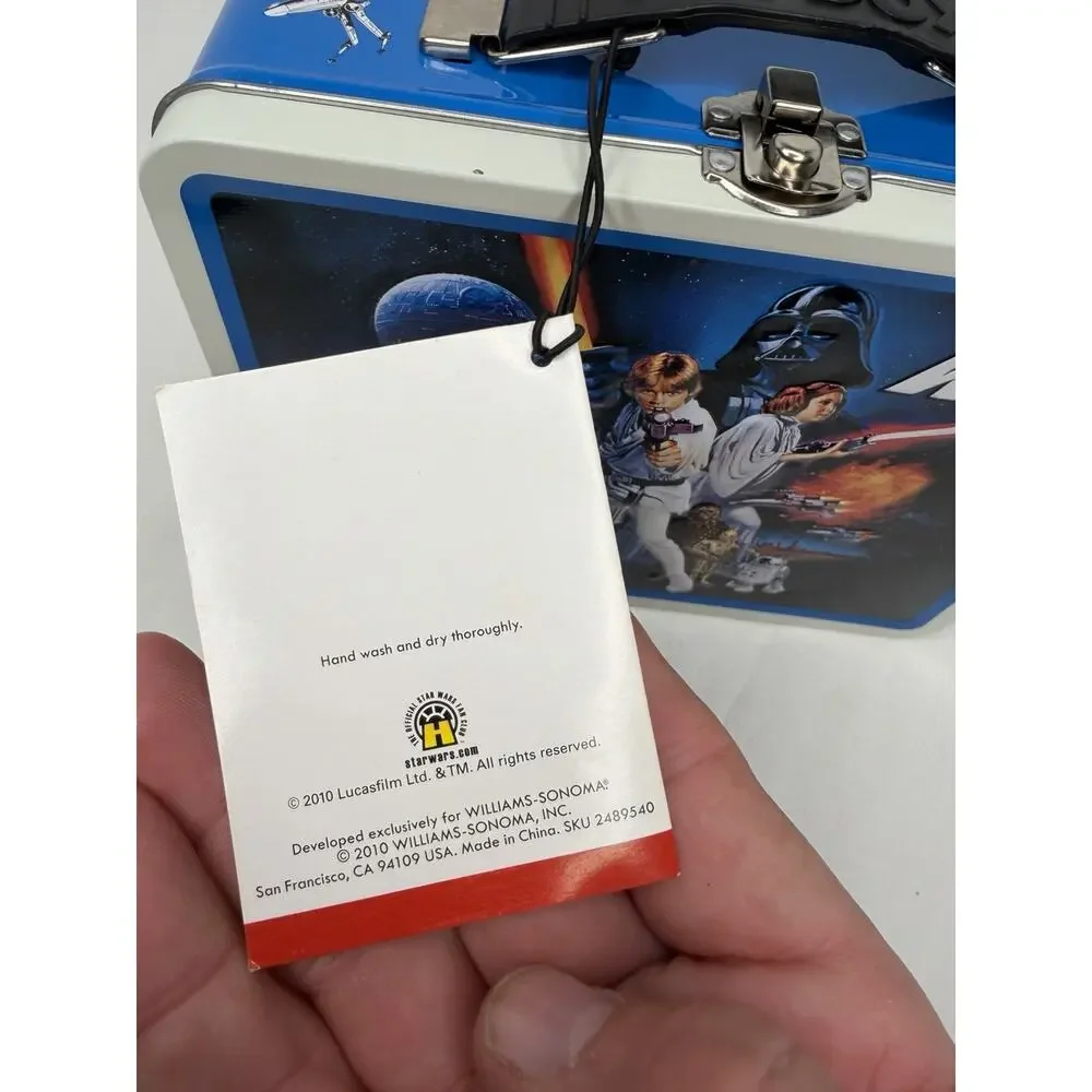 Star Wars Limited Edition Tin Lunch Box with 4 Sandwich Cutters New W Tags